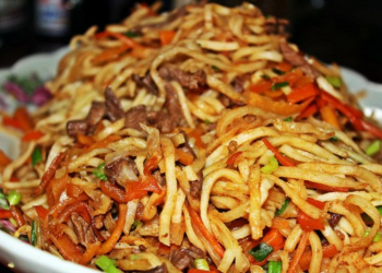 Mongolian Noodle Stew Tsuivan