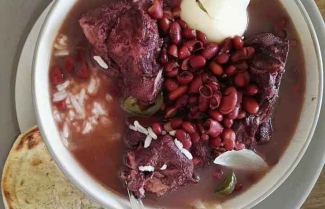 Súp đậu đỏ Sopa de Frijoles