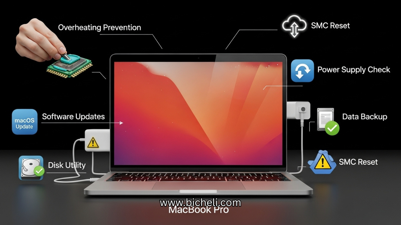 macbook pro orange screen