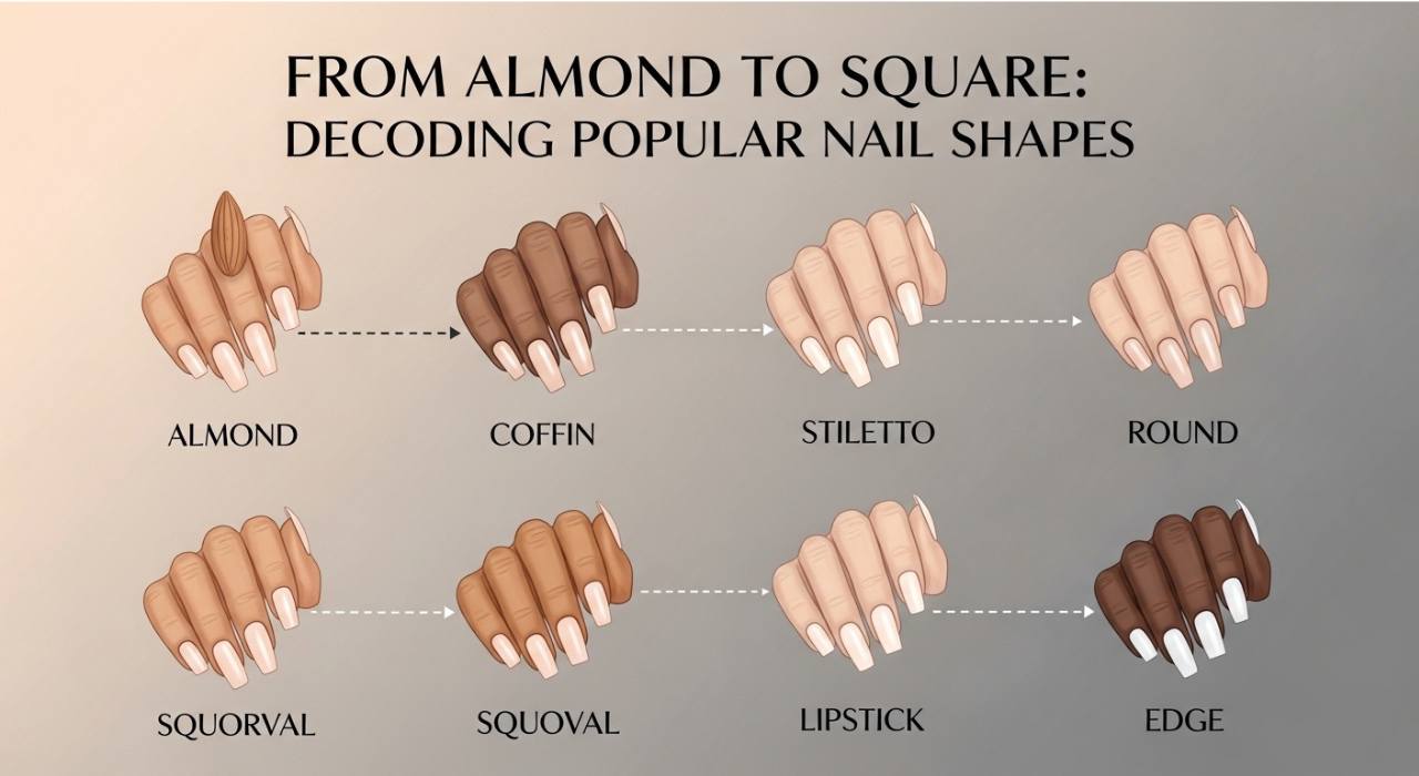 From Almond to Square: Decoding Popular Nail Shapes